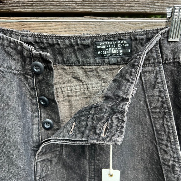 Imogen + Willie - Blake military trouser in washed black denim - Size W32 L26 - Picture 11 of 12